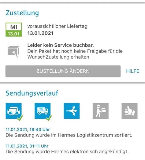 hermes status in zustellung|hermes sendung status.